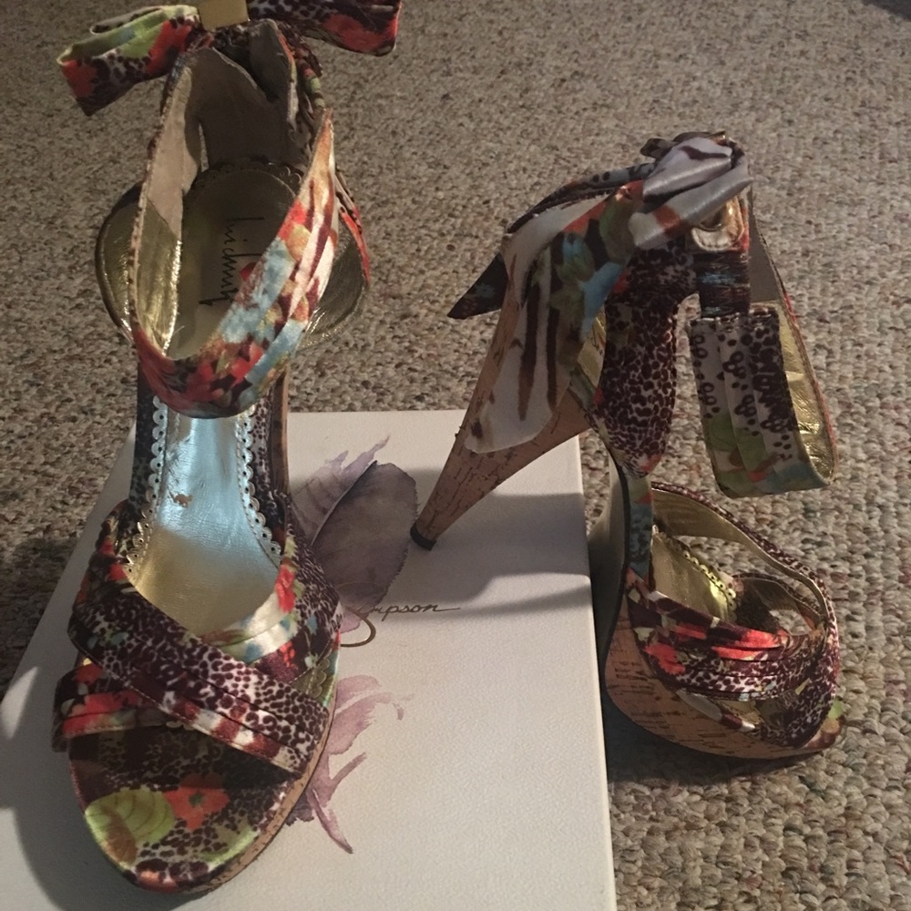 Multi color platform sandal - Picture 2 of 2